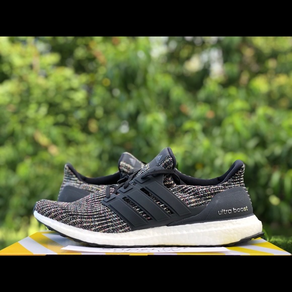 black multicolor ultra boost 4.0